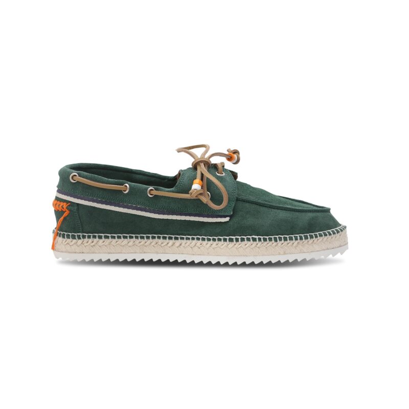 Nautico Cruz Suede Smeraldo