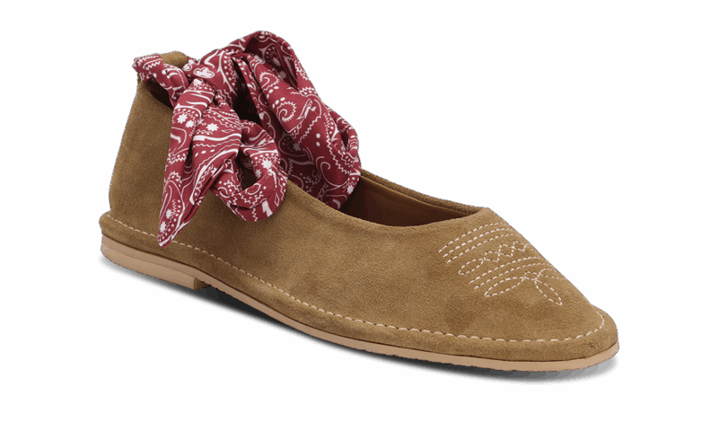 Lucy Suede Kaki + Foulard Bandana
