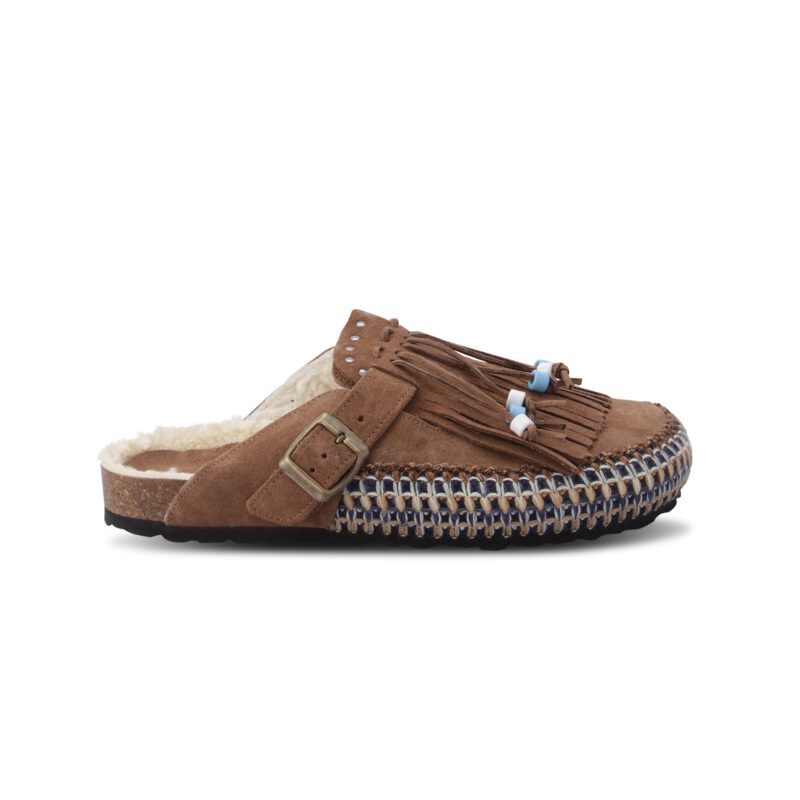 DANDARA STRIPE SUEDE VISONE