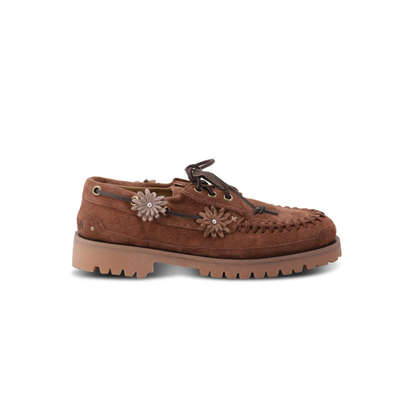 NAUTICO FLOR SUEDE CASTAGNA