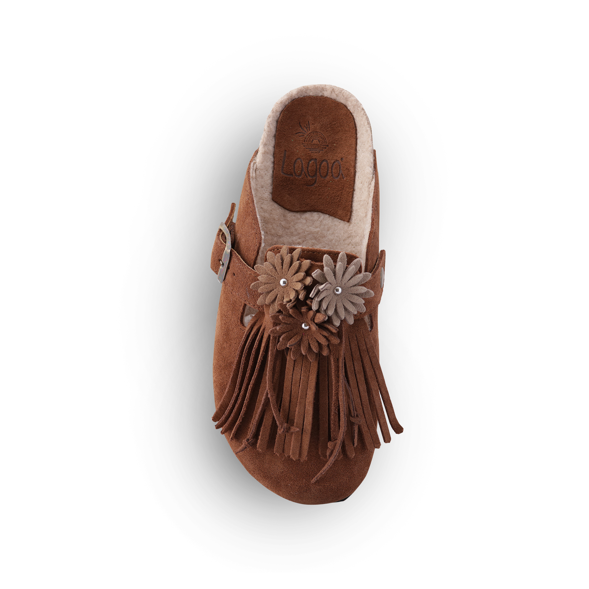 DANDARA FLOR SUEDE CASTAGNA - Image 3